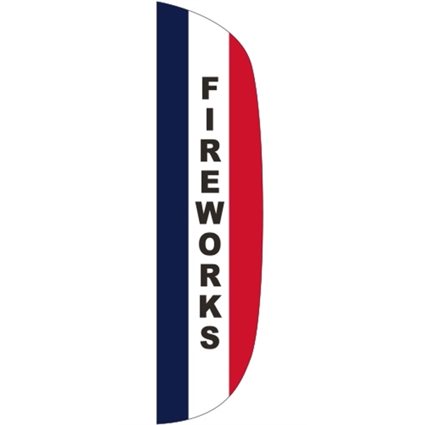 3 x 15' Fireworks message feather flag, flutter style.... from ASI 80228 Quinn