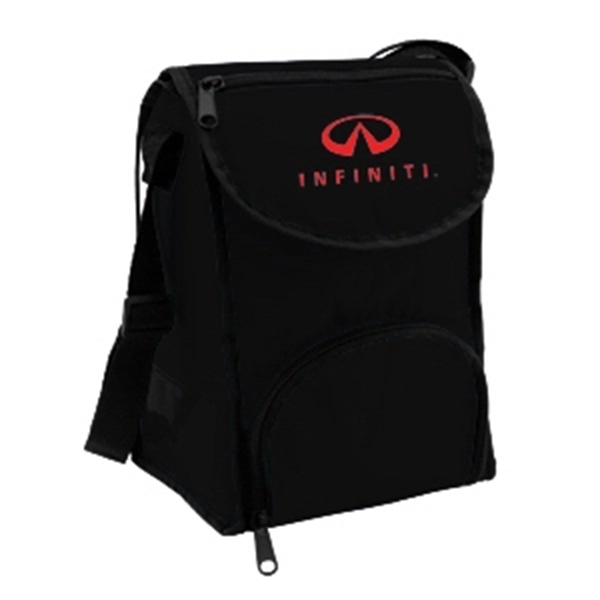 Heat-sealed insulated 2 compartment lunch bag with a velcro main compartment.... from ASI 40544 Binaco / Binaline