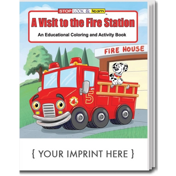 A Visit to the Fire Station educational coloring and activity book.... from ASI 45815 Coloring Book Solutions / Coloring Book Solutions™