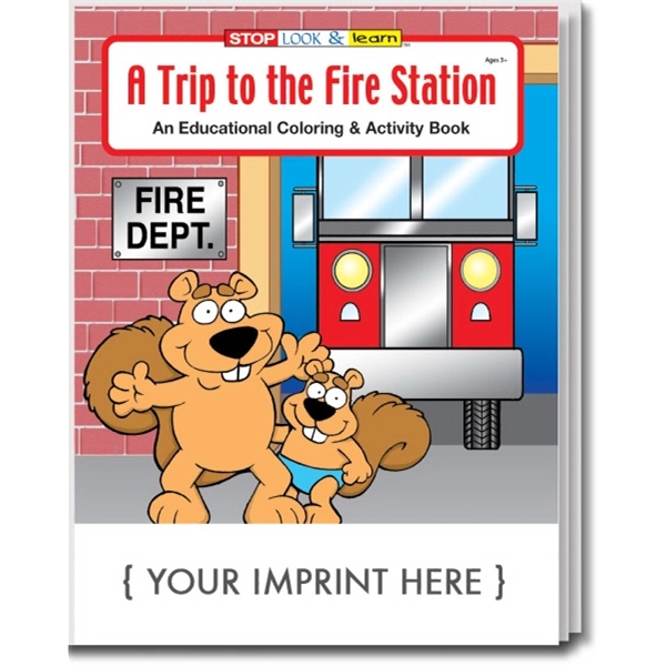 A Trip to the Fire Station educational coloring and activity book.... from ASI 45815 Coloring Book Solutions / Coloring Book Solutions™