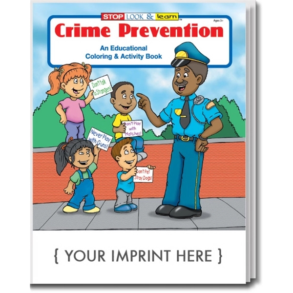 Crime Prevention educational coloring and activity book.... from ASI 45815 Coloring Book Solutions / Coloring Book Solutions™