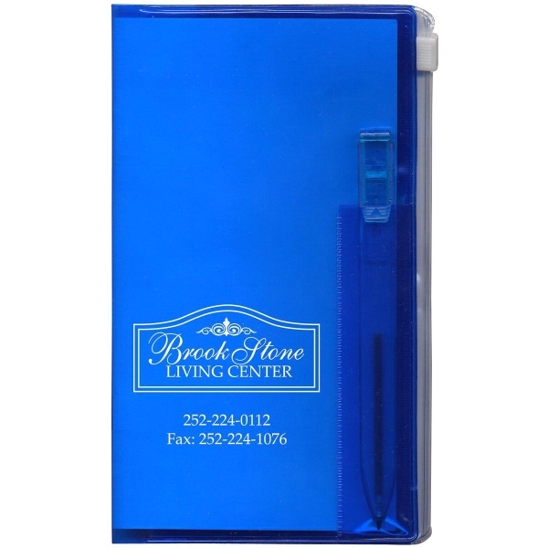 Zip-back pocket planner with pen and zip-lock pocket.... from ASI 83770 Royal Industries / The Royal Line