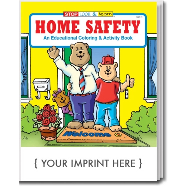 Home Safety educational coloring and activity book.... from ASI 45815 Coloring Book Solutions / Coloring Book Solutions™