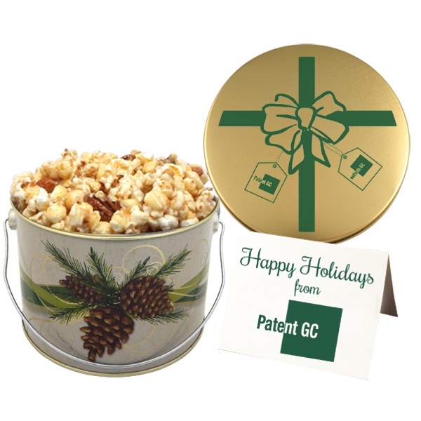 Toffee Crunch Popcorn Bucket - available in seasonal stock designs or... from ASI 55439 ZZ DROPPED -Fresh Beginnings Inc / Fresh Beginnings