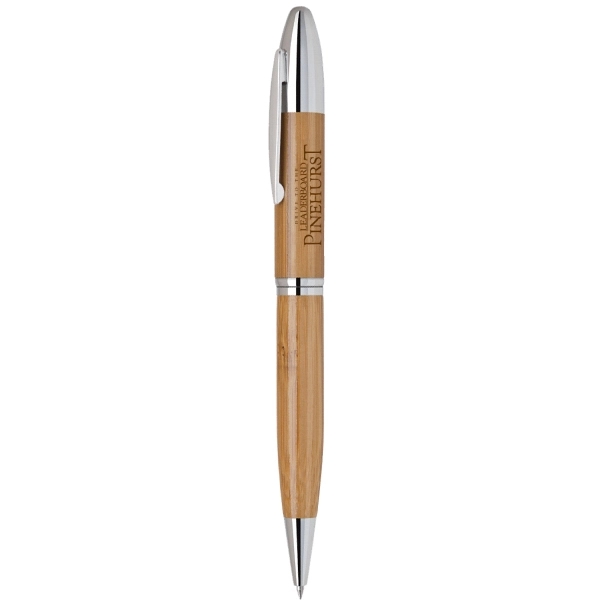 ECO friendly bamboo barrel twist action ballpoint pen.... from ASI 31517 Admart Products / Admart Line
