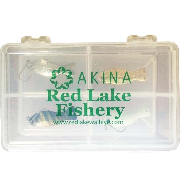 Ice fishing lure kit with four premium lures in tough polypropylene... from ASI 33300 Al's Goldfish Lure Co