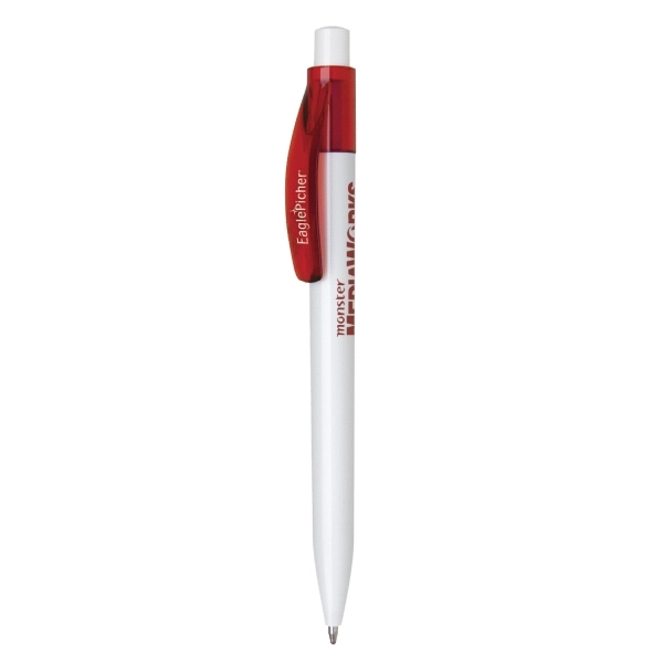 Plastic click action ballpoint pen with wide clip... from ASI 31517 Admart Products / Admart Line