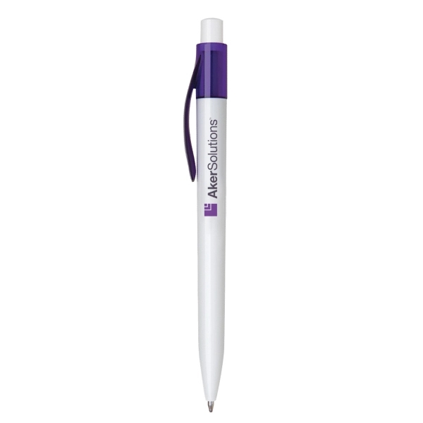 Plastic click action ballpoint pen with wide clip... from ASI 31517 Admart Products / Admart Line