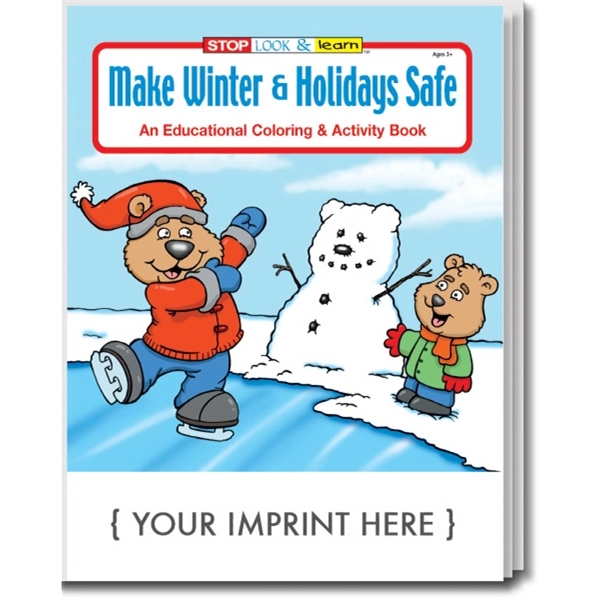 Make Winter & Holidays Safe coloring and activity book.... from ASI 45815 Coloring Book Solutions / Coloring Book Solutions™