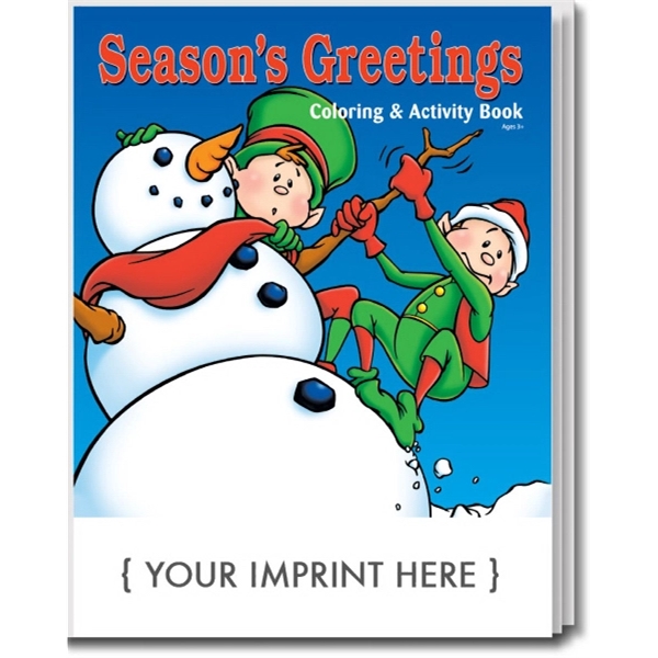 Season's Greeting holiday coloring and activity book.... from ASI 45815 Coloring Book Solutions / Coloring Book Solutions™