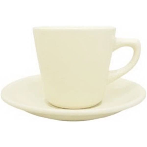 Saucer to fit 7oz Short Restaurant Cup Colors Vitrified Stoneware. Blank... from ASI 80093 Pyrographics / Pyrographics Line