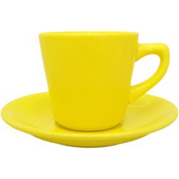 Saucer to fit 7oz Short Restaurant Cup Colors Vitrified Stoneware. Blank... from ASI 80093 Pyrographics / Pyrographics Line