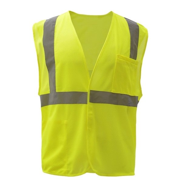 Safety vest with hook and loop closure and silver reflective tape.... from ASI 58492 GSS Safety LLC / GSS Safety