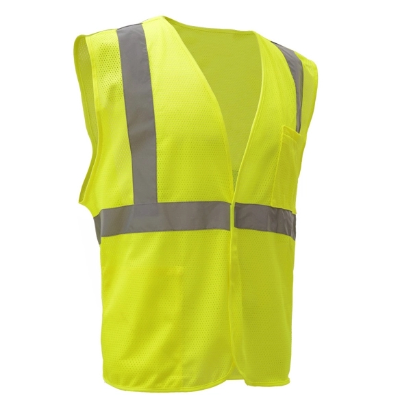 Safety vest with hook and loop closure and silver reflective tape.... from ASI 58492 GSS Safety LLC / GSS Safety