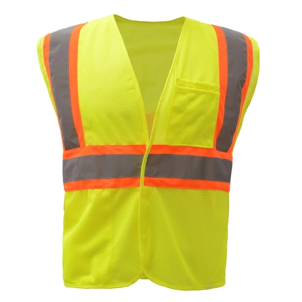 Safety vest with hook and loop closure and silver reflective tape... from ASI 58492 GSS Safety LLC / GSS Safety
