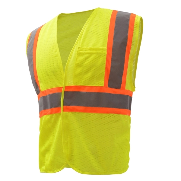 Safety vest with hook and loop closure and silver reflective tape... from ASI 58492 GSS Safety LLC / GSS Safety
