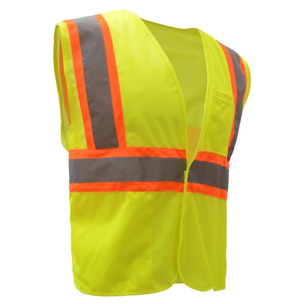 Safety vest with hook and loop closure and silver reflective tape... from ASI 58492 GSS Safety LLC / GSS Safety