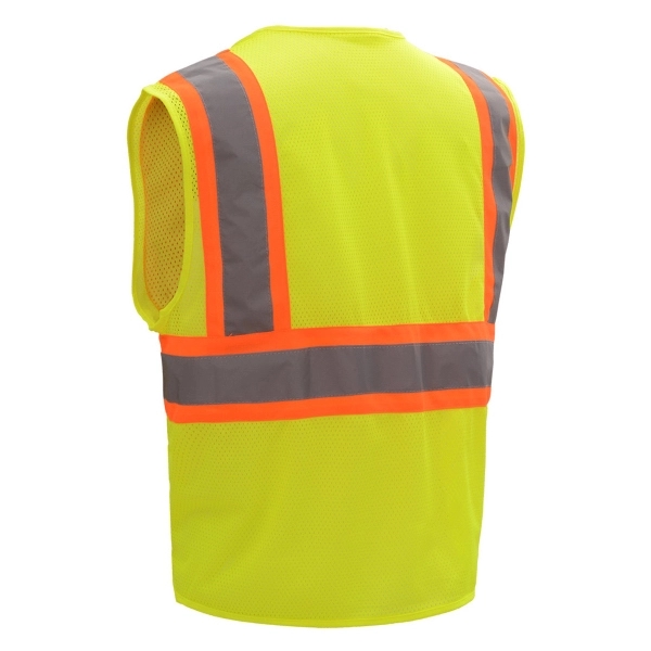Safety vest with hook and loop closure and silver reflective tape... from ASI 58492 GSS Safety LLC / GSS Safety