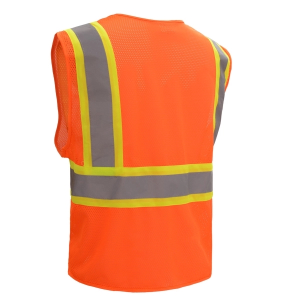 Safety vest with hook and loop closure and silver reflective tape... from ASI 58492 GSS Safety LLC / GSS Safety