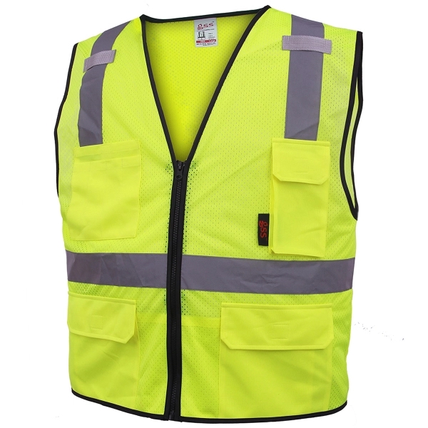 Premium class 2 mesh 6 pocket vest... from ASI 58492 GSS Safety LLC / GSS Safety