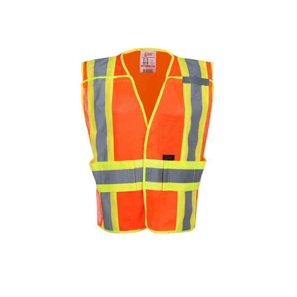 Class 2 vest adj 5 point breakaway inside/outside pockets.... from ASI 58492 GSS Safety LLC / GSS Safety