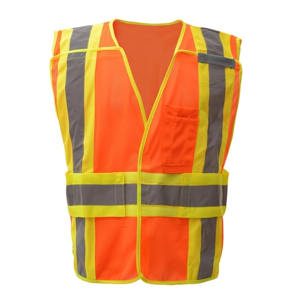Class 2 vest adj 5 point breakaway inside/outside pockets.... from ASI 58492 GSS Safety LLC / GSS Safety