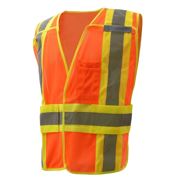 Class 2 vest adj 5 point breakaway inside/outside pockets.... from ASI 58492 GSS Safety LLC / GSS Safety