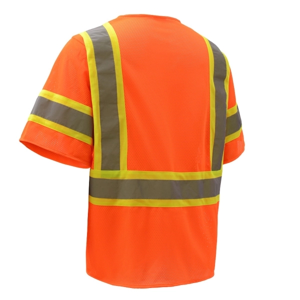 Class 3 standard two tone vest inside/outside pockets.... from ASI 58492 GSS Safety LLC / GSS Safety