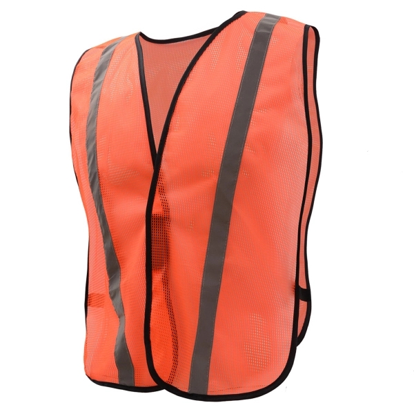 NON ANSI Safety Vest with Elastic - Orange with Silver Tape.... from ASI 58492 GSS Safety LLC / GSS Safety