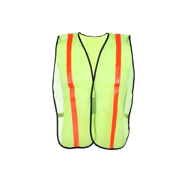 NON ANSI Safety Vest with Elastic - Lime with White Tape... from ASI 58492 GSS Safety LLC / GSS Safety