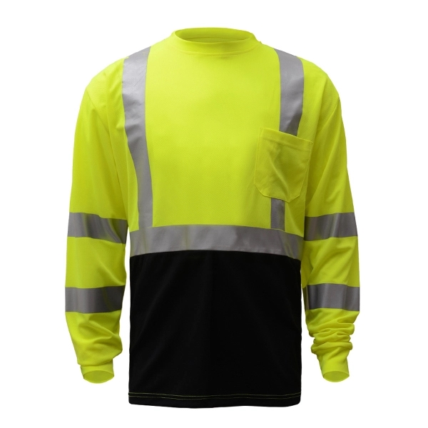 Class 3 Safety T-shirt with black bottom - Lime.... from ASI 58492 GSS Safety LLC / GSS Safety