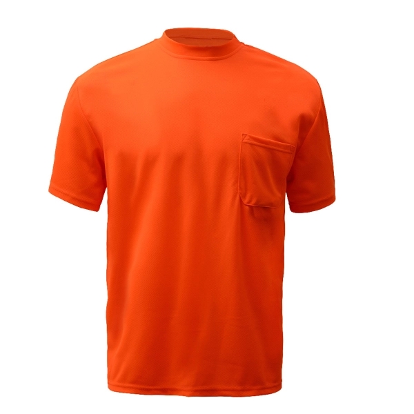 Moisture wicking short sleeve safety t-shirt with chest pocket.... from ASI 58492 GSS Safety LLC / GSS Safety
