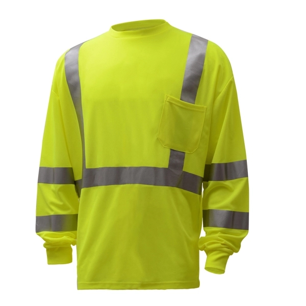 Class 3 standard moisture wicking t-shirt w/chest pocket.... from ASI 58492 GSS Safety LLC / GSS Safety