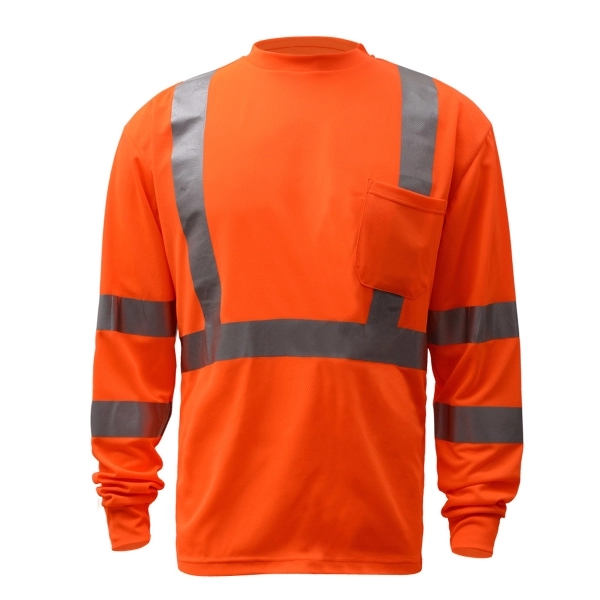 Class 3 standard moisture wicking t-shirt w/chest pocket.... from ASI 58492 GSS Safety LLC / GSS Safety