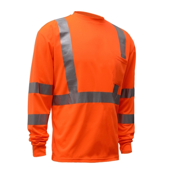 Class 3 standard moisture wicking t-shirt w/chest pocket.... from ASI 58492 GSS Safety LLC / GSS Safety