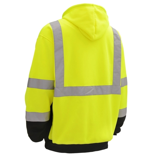 Class 3 Fleece hooded pull-over safety sweatshirt - Lime.... from ASI 58492 GSS Safety LLC / GSS Safety