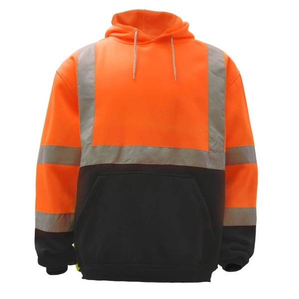 Class 3 Fleece hooded pullover safety sweatshirt - Orange.... from ASI 58492 GSS Safety LLC / GSS Safety