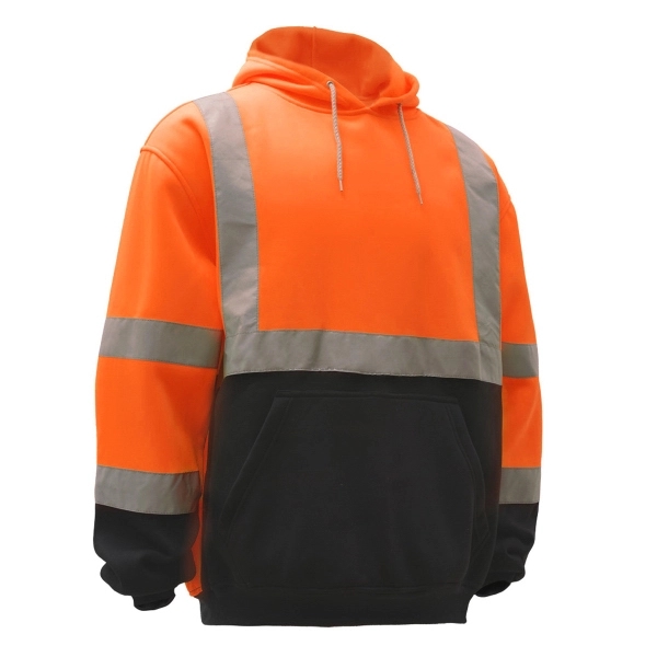 Class 3 Fleece hooded pullover safety sweatshirt - Orange.... from ASI 58492 GSS Safety LLC / GSS Safety