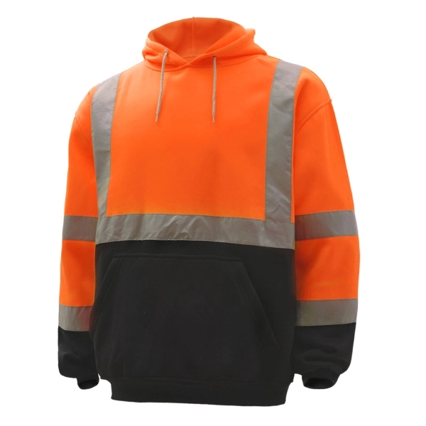 Class 3 Fleece hooded pullover safety sweatshirt - Orange.... from ASI 58492 GSS Safety LLC / GSS Safety