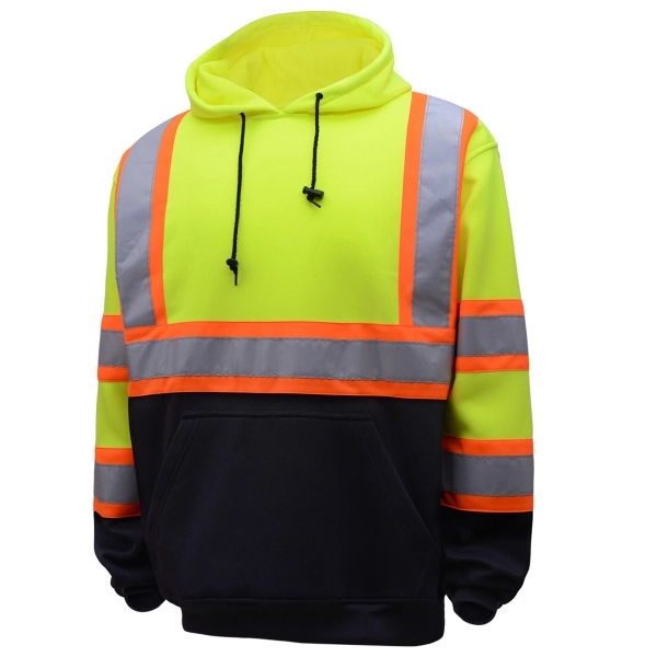 Class 3 Fleece Two-Tone Pullover Safety Sweatshirt - Lime.... from ASI 58492 GSS Safety LLC / GSS Safety