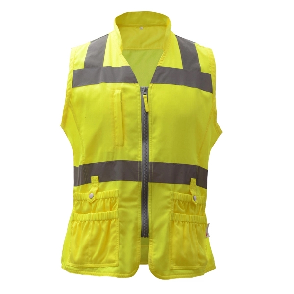 Women's safety vest with elasticized pockets.... from ASI 58492 GSS Safety LLC / GSS Safety