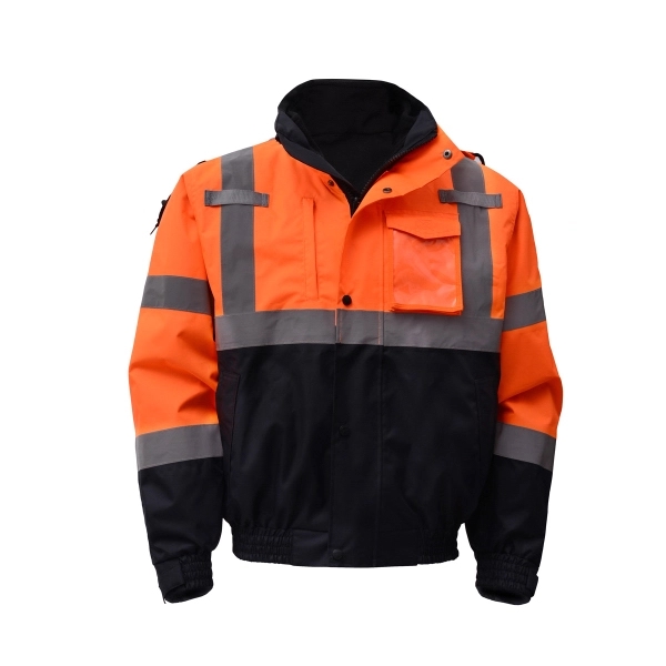 Waterproof Three Season Bomber Safety Jacket/Zip out Liner - Orange.... from ASI 58492 GSS Safety LLC / GSS Safety