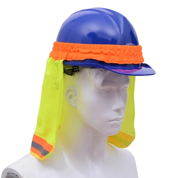 Hard Hat Mesh Sun Shade, Reflective tape.... from ASI 58492 GSS Safety LLC / GSS Safety