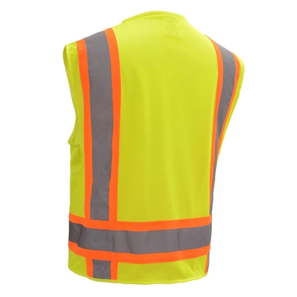 Safety vest with back opening for harness rings... from ASI 58492 GSS Safety LLC / GSS Safety
