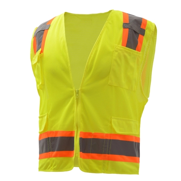 Safety vest with back opening for harness rings... from ASI 58492 GSS Safety LLC / GSS Safety