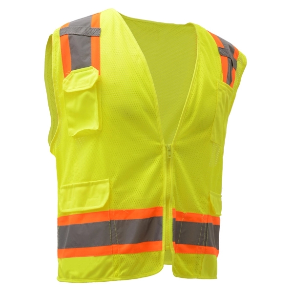 Safety vest with back opening for harness rings... from ASI 58492 GSS Safety LLC / GSS Safety