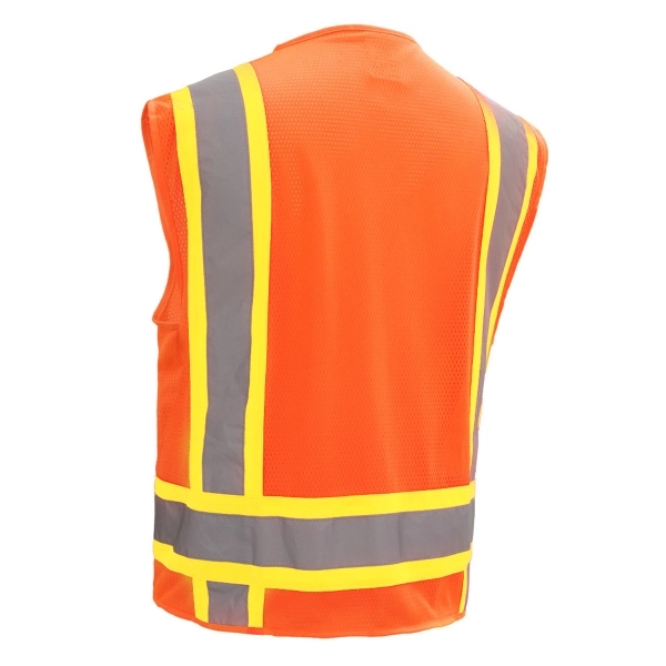 Safety vest with back opening for harness rings... from ASI 58492 GSS Safety LLC / GSS Safety