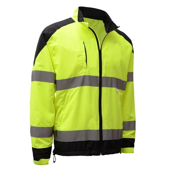 Class 3 - 3M Safety Windbreaker with Black Bottom - Lime... from ASI 58492 GSS Safety LLC / GSS Safety