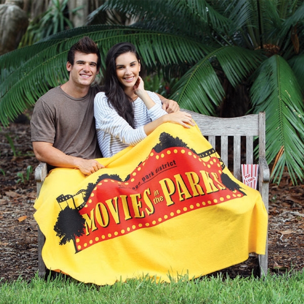 Embroidered -  Lightweight Fleece Blanket. 50" x 60"... from ASI 79750 Pro Towels / Pro Towels