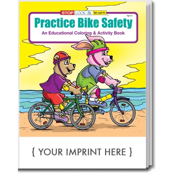Practice Bike Safety educational coloring and activity book.... from ASI 45815 Coloring Book Solutions / Coloring Book Solutions™